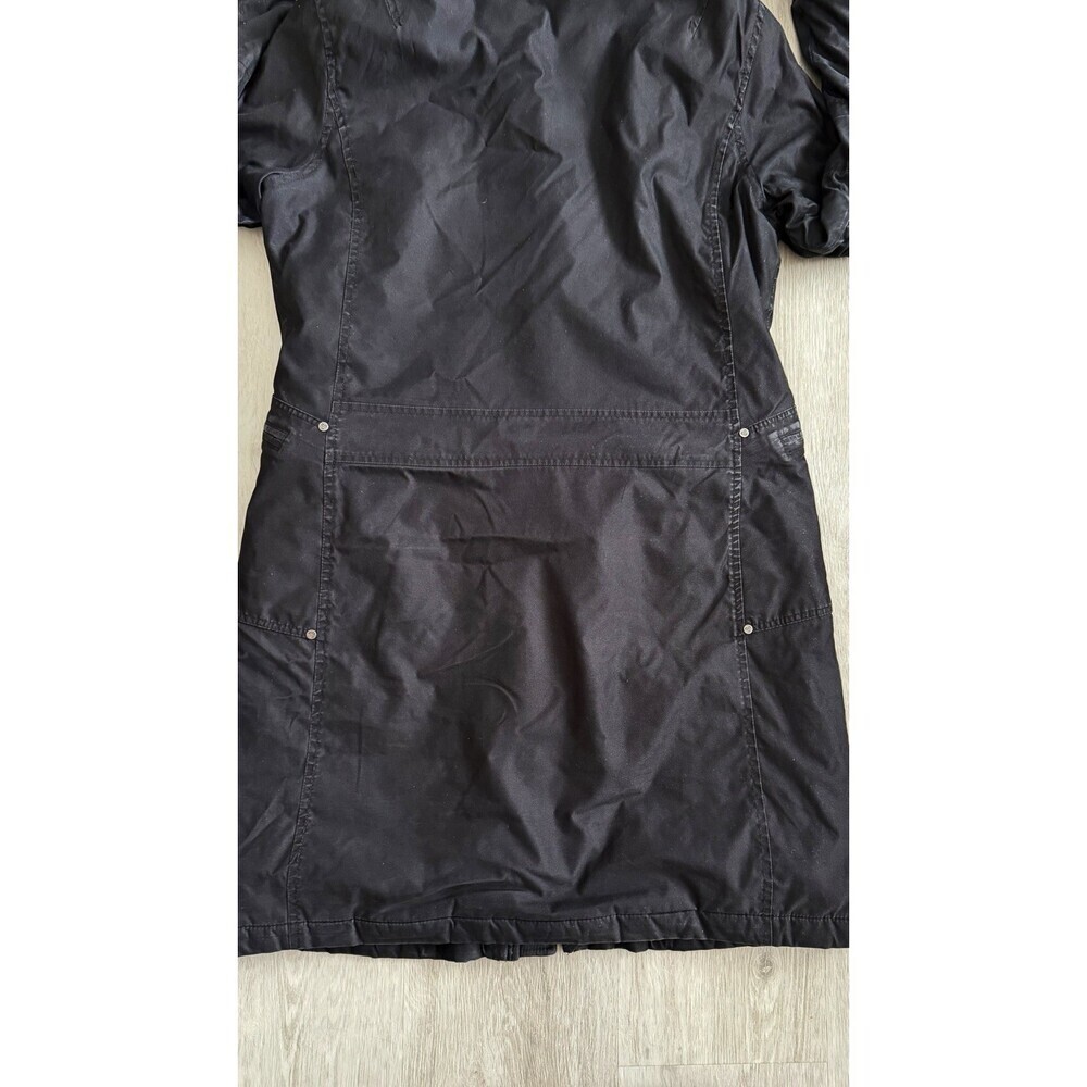 TNA Aritzia Parka Jacket Griffith Black Women M Sherpa Hood Slim Fit Mid-Length - Picture 16 of 16
